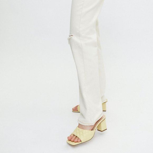 BDG x URBAN OUTFITTERS Loose Straight Jean Destroyed Ivory Denim {B23} - Picture 4 of 5